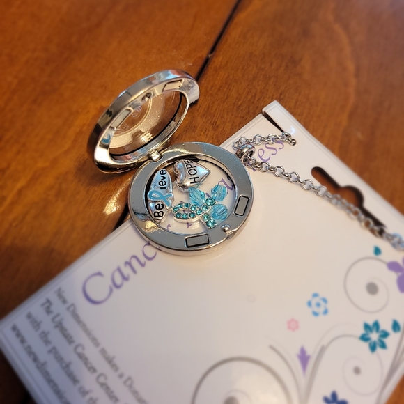 Cancer awareness Floating charm locket - Picture 3 of 7